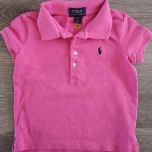 Ralph Lauren Pink Polo Kids Shirt